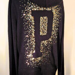 VS PINK Vintage Black and Gold 3PC Bling Set RARE size L